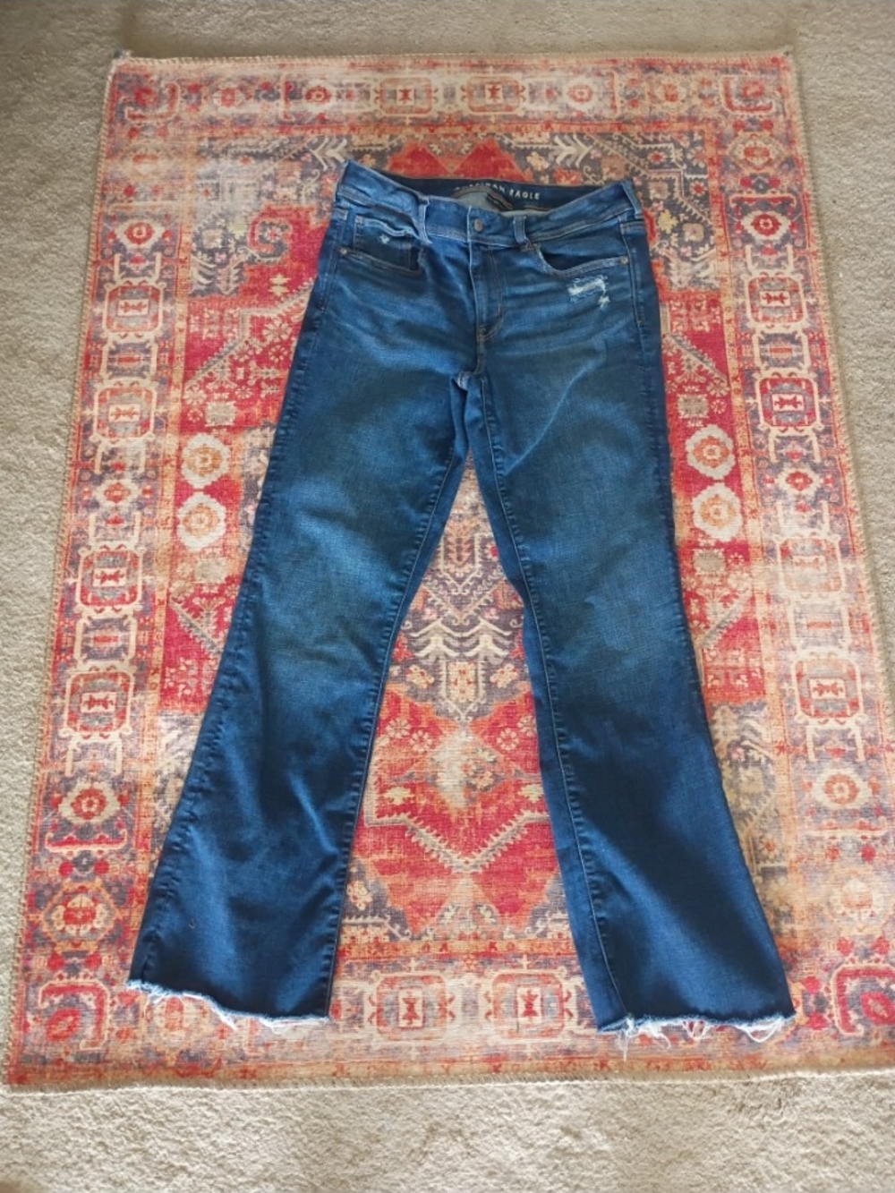 Women's American Eagle Jeans Next Level Stretch size 12 X-Long